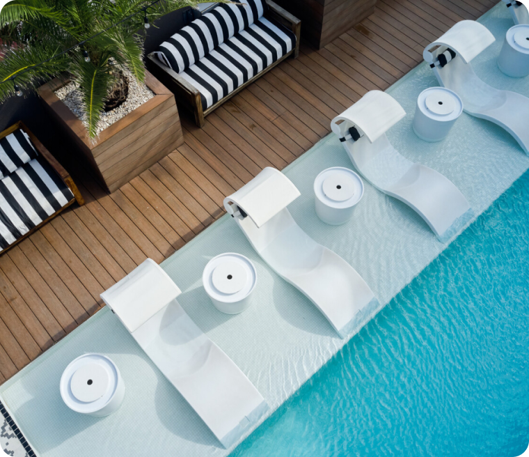 Piscine d’hôtel