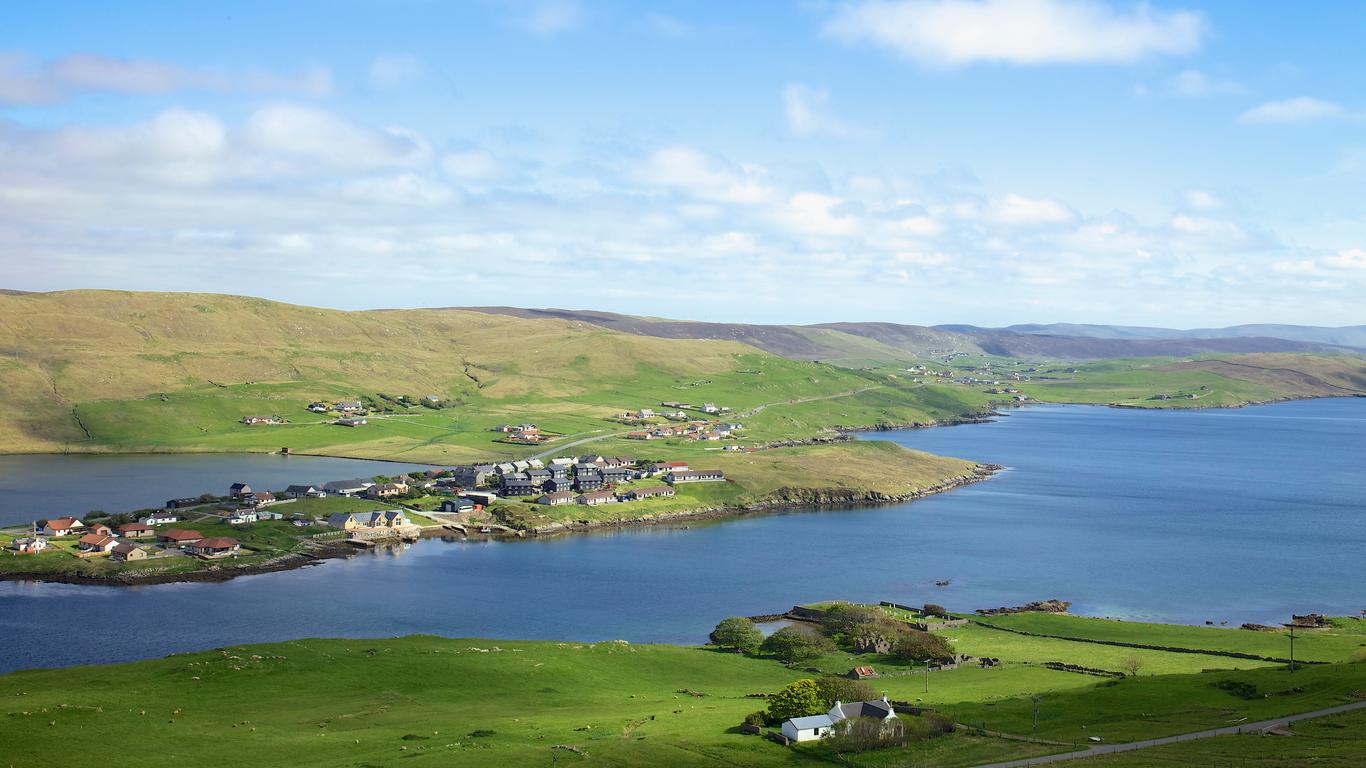 Flights to L'archipel des Shetland